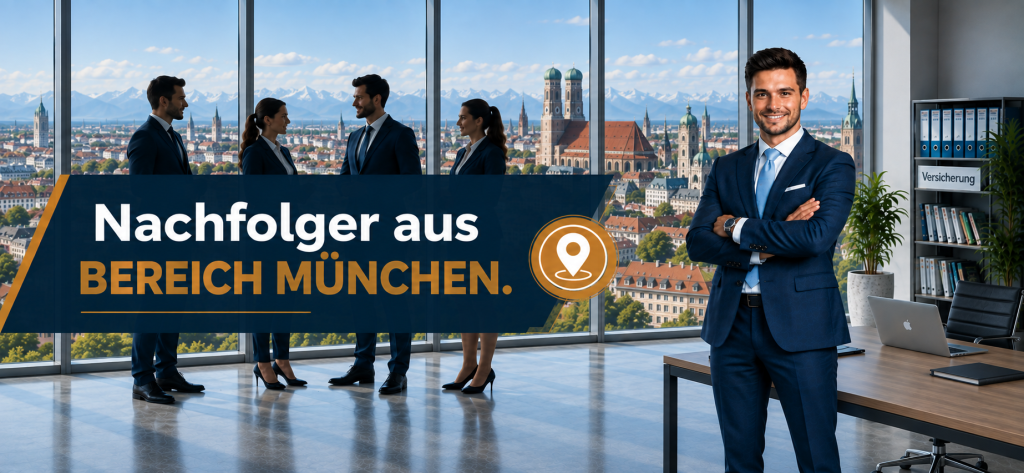 Maklerbestand verkaufen Bereich München – geeigneten Nachfolger finden | Bestandsmarktplatz 24 – Deutschlands größtes Nachfolgerportal für Makler und Maklerunternehmen.